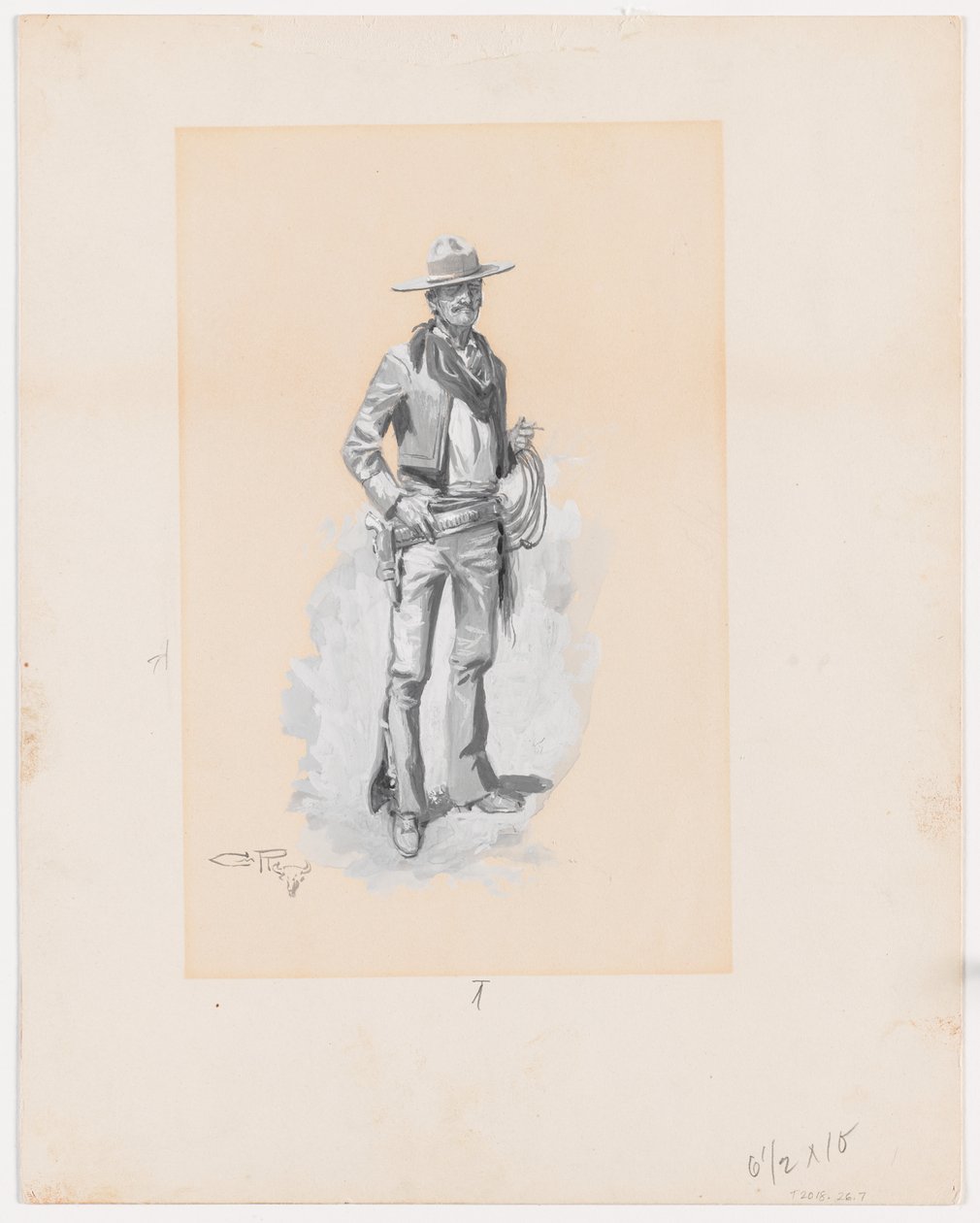 Blanco, for Charles J. Steedman, Bucking the Sagebrush by Charles Marion Russell