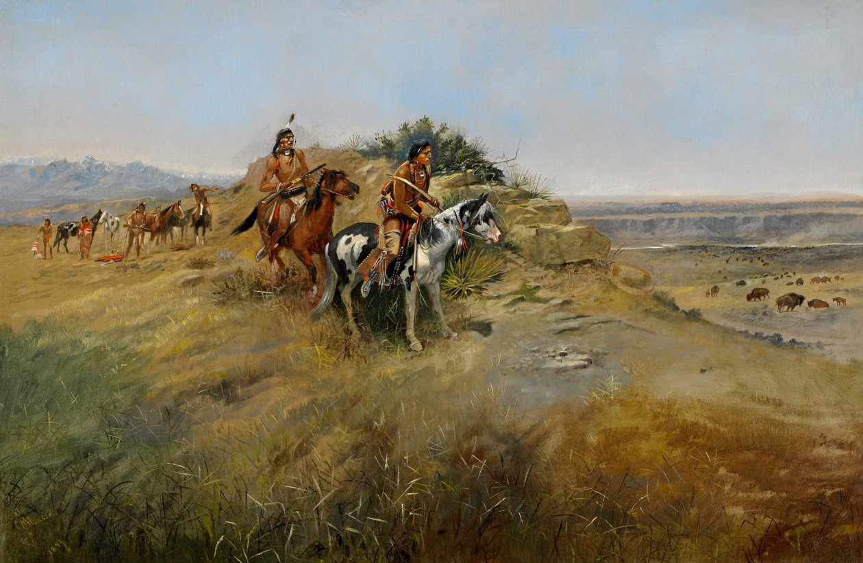 Buffalo Hunt, 1891 by Charles Marion Russell