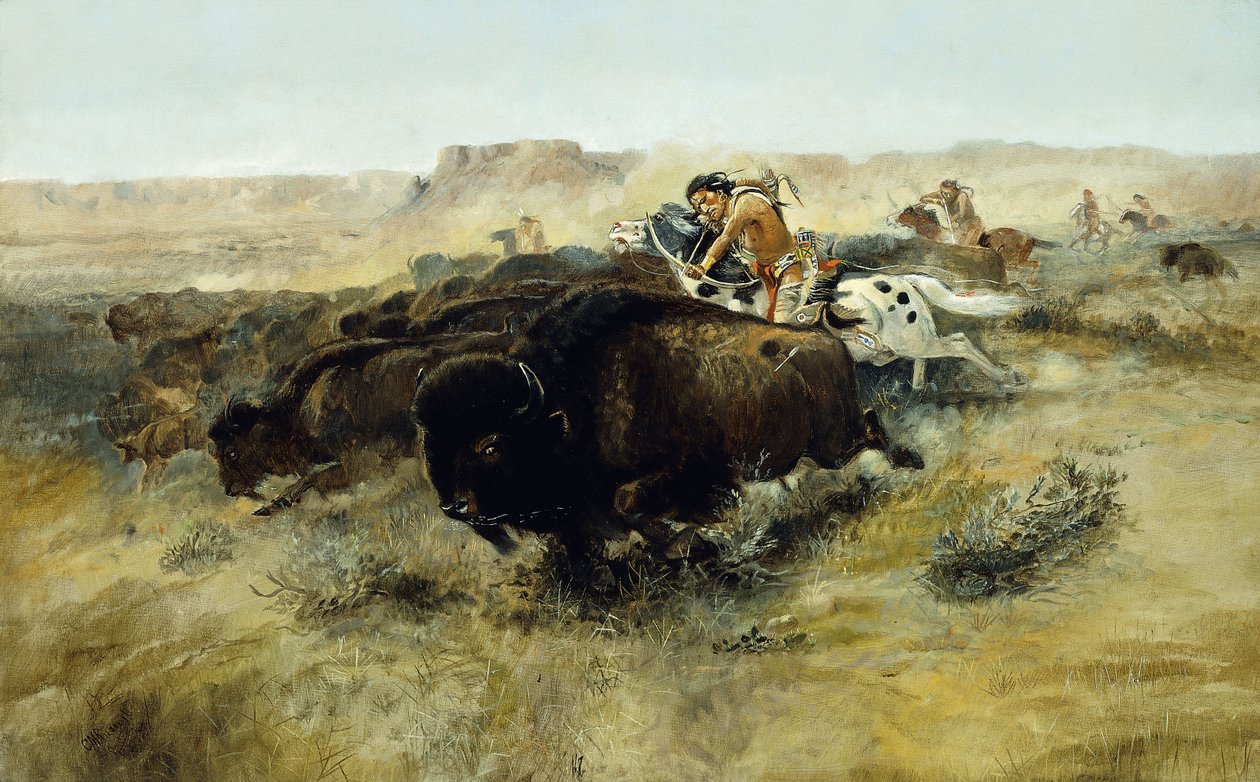 Buffalo Hunt no. 7 by Charles Marion Russell