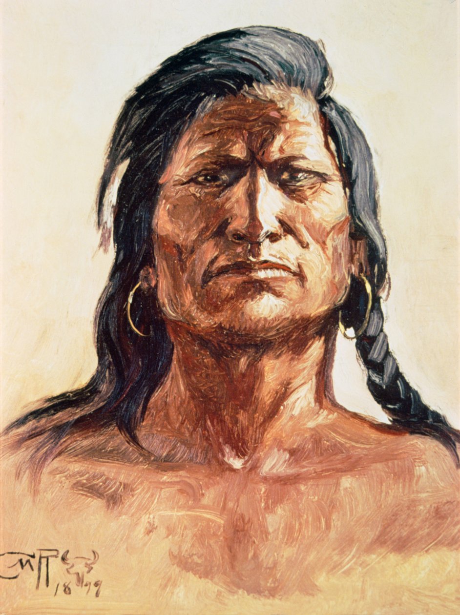 Shoshone Tribesman by Charles Marion Russell