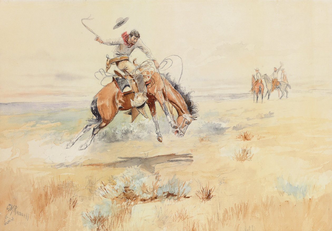 The Bronco Buster, 1894 by Charles Marion Russell