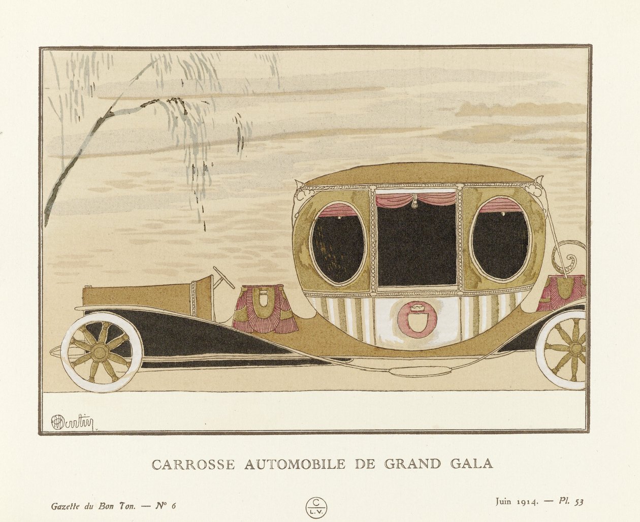 Carrosse Automobile de Grand Gala, pub. 1914 by Charles Martin