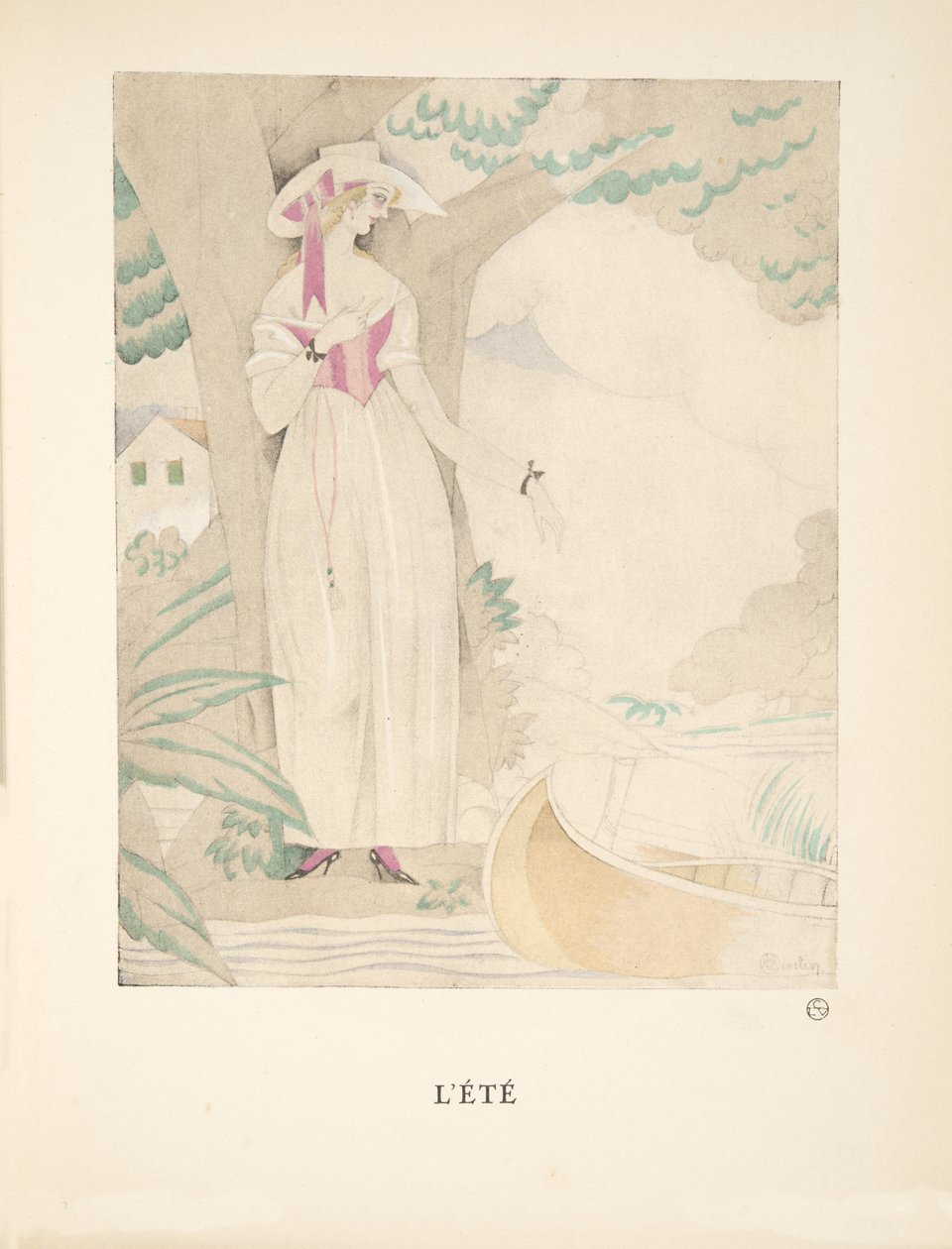 Summer, from a Collection of Fashion Plates by Charles Martin