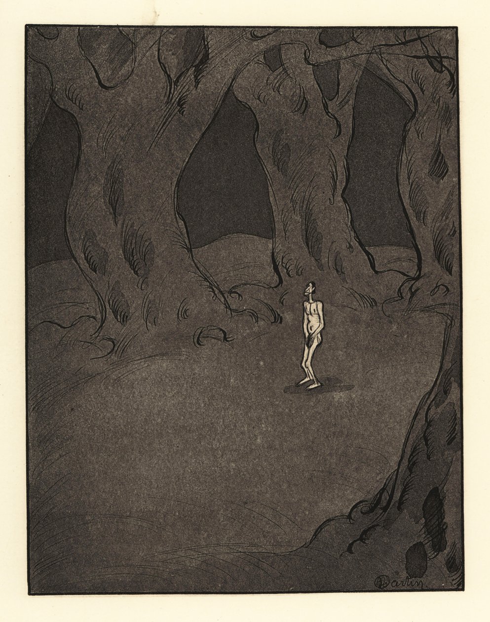 Renaud robbed of his clothes, money and horse by thieves by Charles Martin