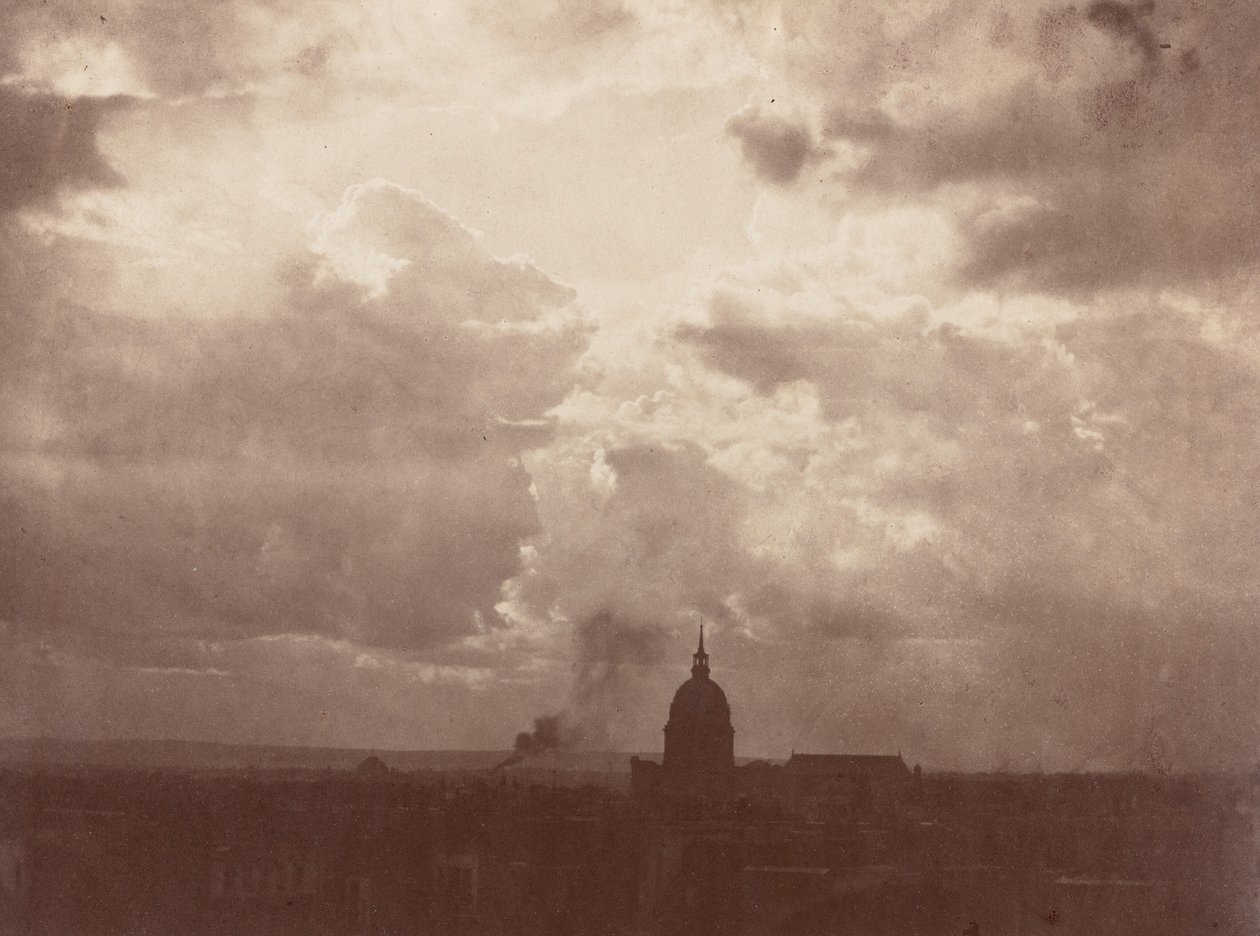 Cloud Study over the Pantheon, Paris, 1856 by Charles Marville