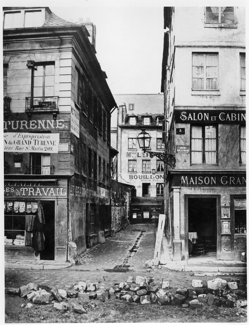Paris 4 rue de Breteuil, View Taken from rue Reaumur towards rue Vaucanson, 1858-78 by Charles Marville