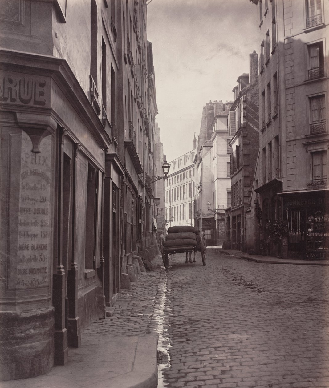 Rue de la Bûcherie, du cul de sac Saint-Ambroise fifth arrondissement, 1866-1868 by Charles Marville