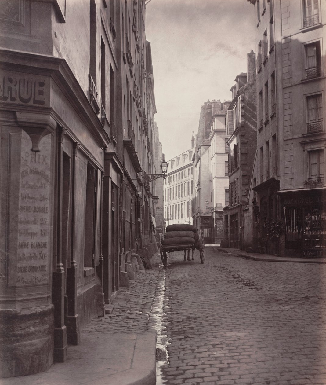 Rue de la Bucherie, from the Cul-de-sac Saint-Ambroise, 1866-1868 by Charles Marville