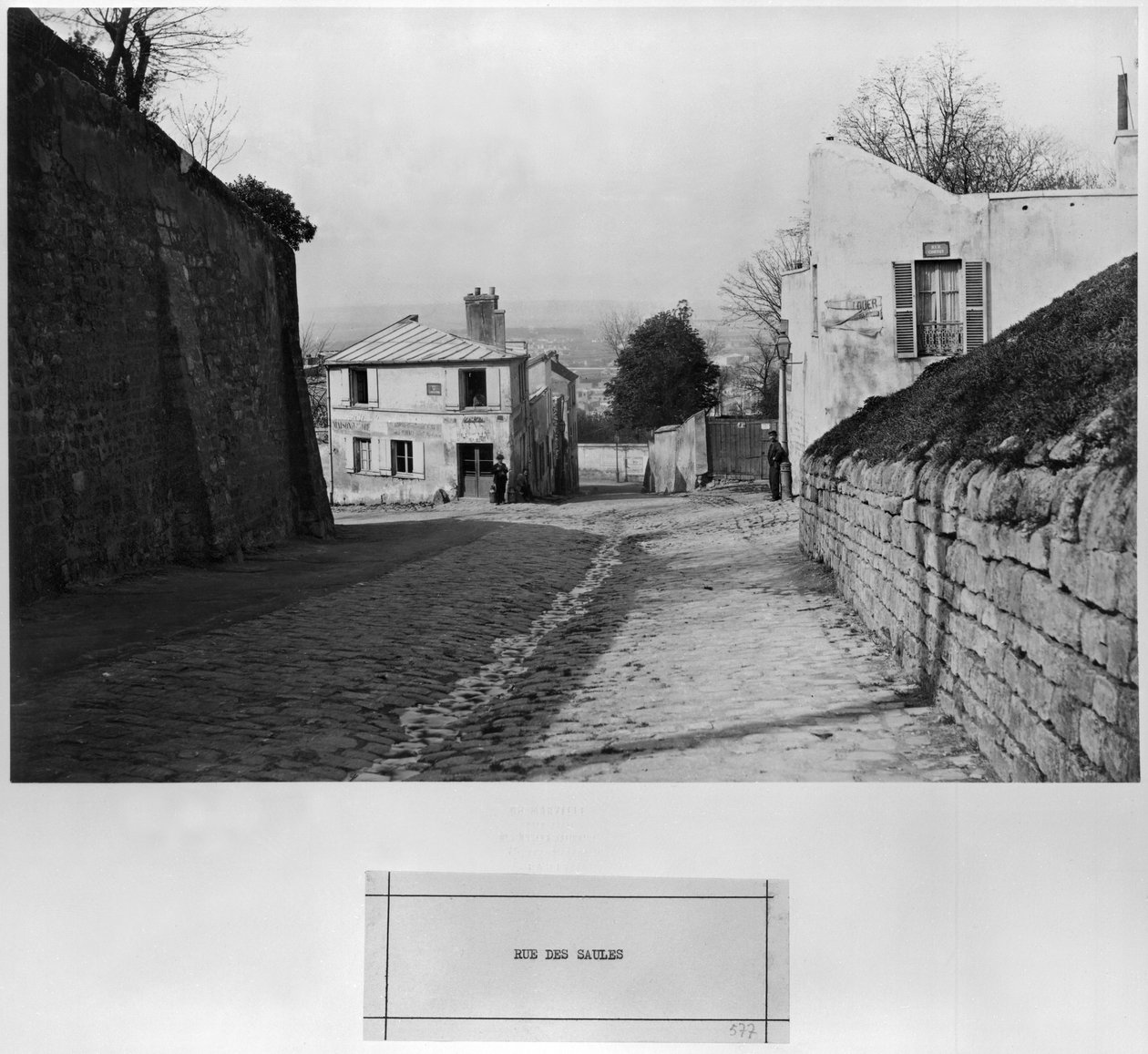 Rue des Saules, Paris by Charles Marville