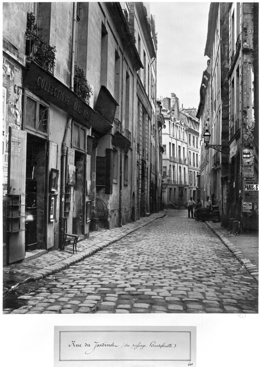 Rue du Jardinet, from passage Hautefeuille, Paris, 1858-78 by Charles Marville