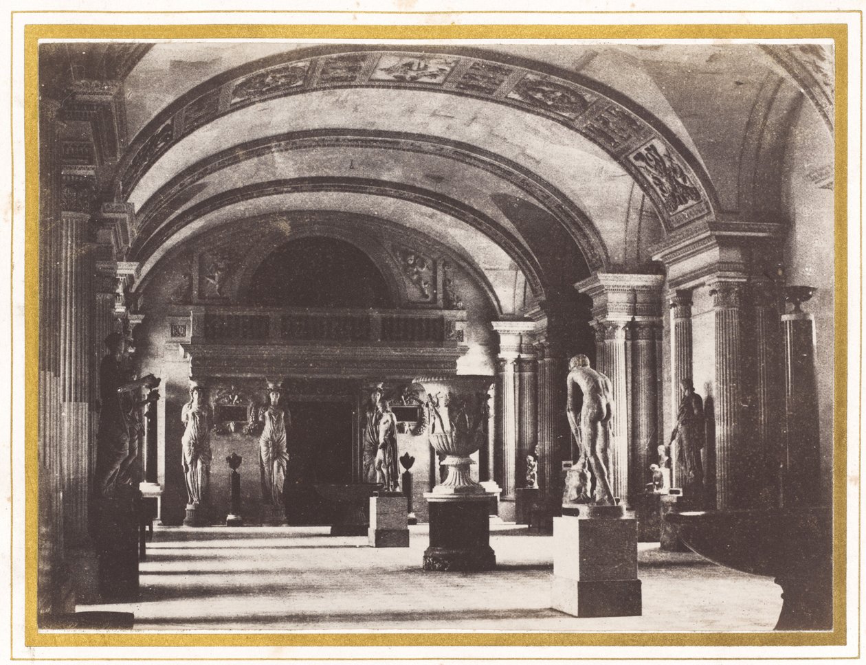 Salle des Cariatides, at the Louvre Museum by Charles Marville
