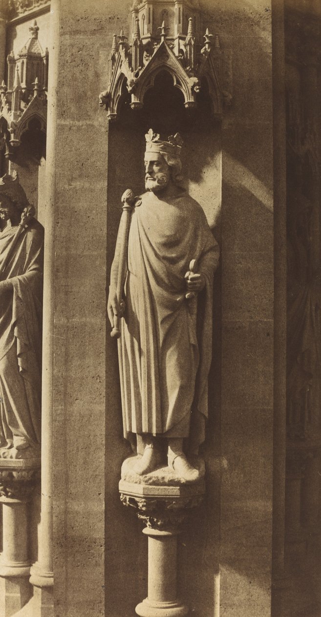 Statue of Clovis, Church of Sainte-Clotilde, Paris, 1856 by Charles Marville