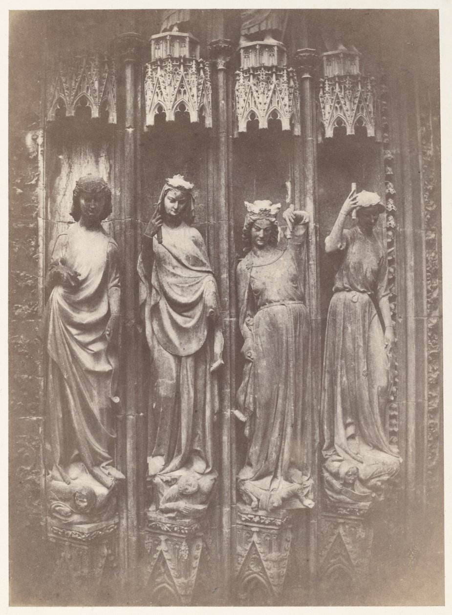 The Virtues Crushing the Vices, Strasbourg Cathedral by Charles Marville
