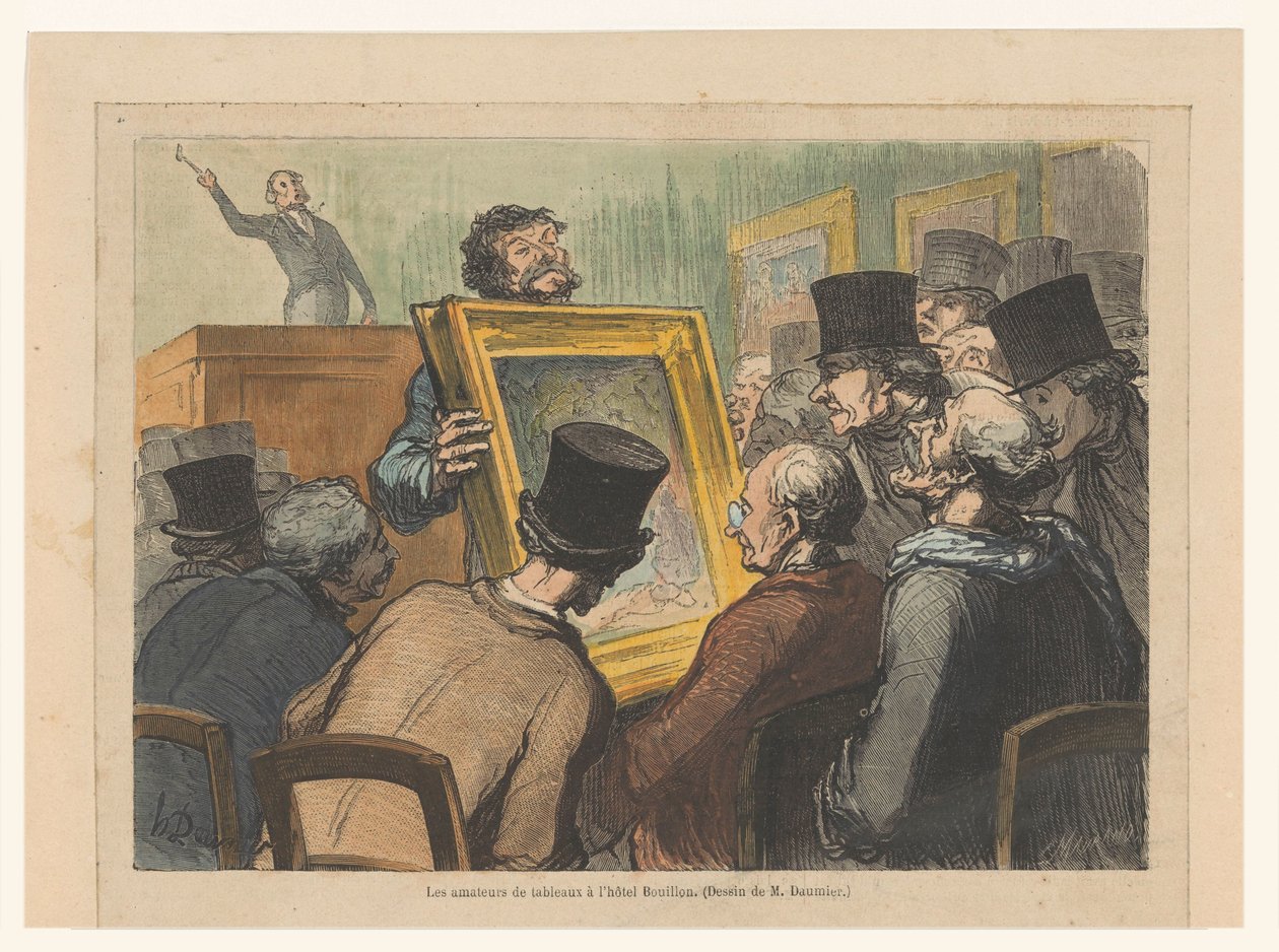 Auction at Hôtel Bouillon by Charles Maurand