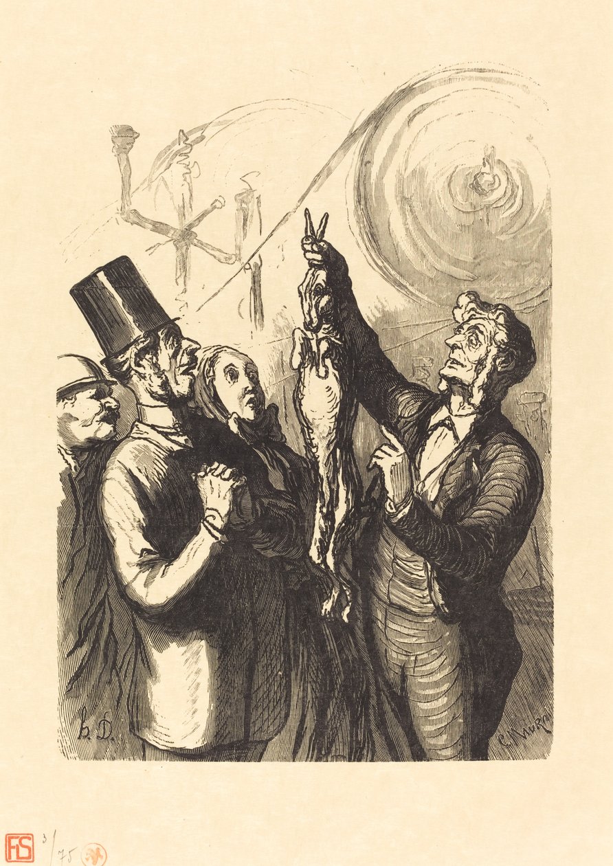 Universal Exposition: The Felt Hat Maker by Charles Maurand after Honoré Daumier