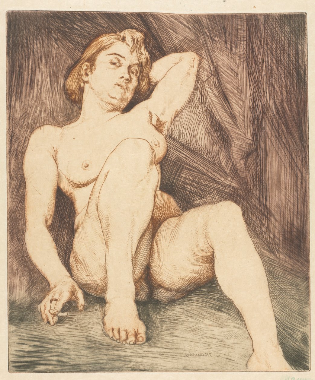 The Cigarette by Charles Maurin
