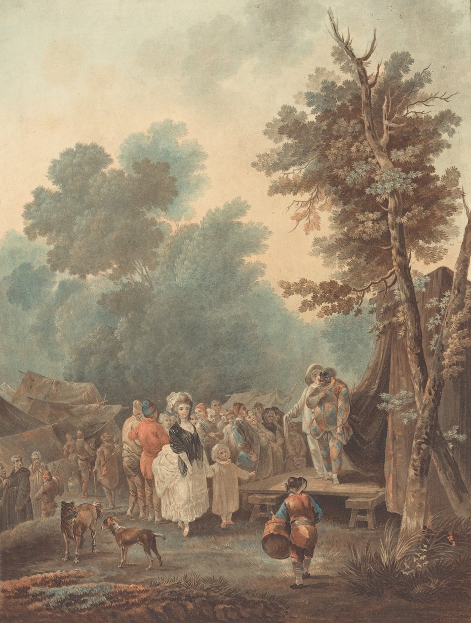 Village Fair, 1788 by Charles Melchior Descourtis