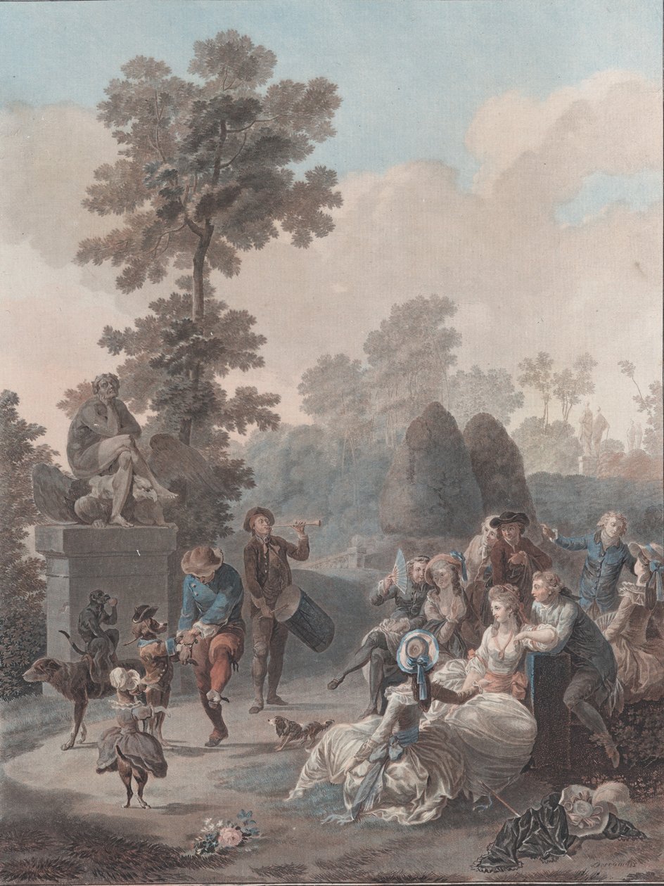 Le Tambourin, 1788-94 by Charles Melchior Descourtis