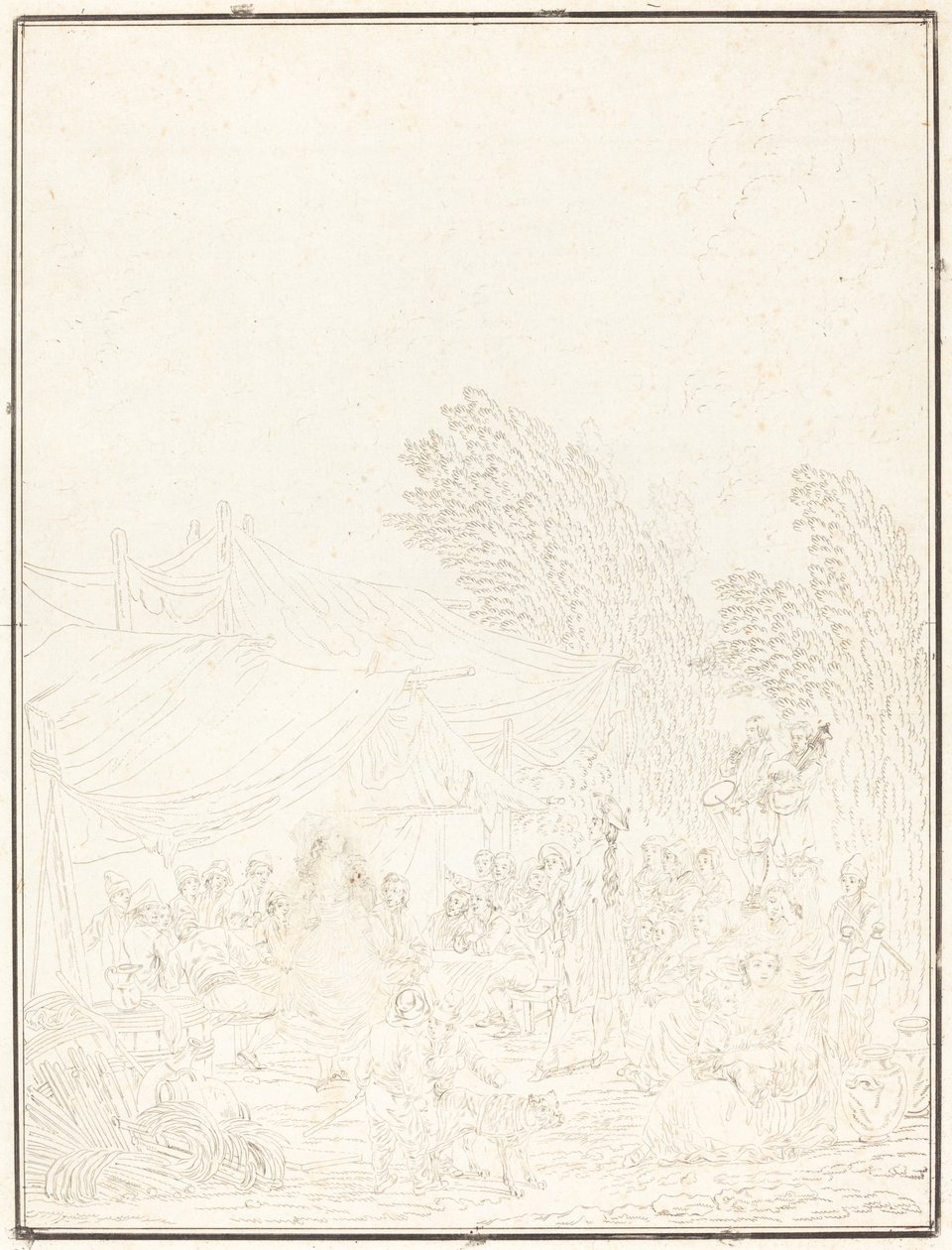Village Wedding by Charles Melchior Descourtis