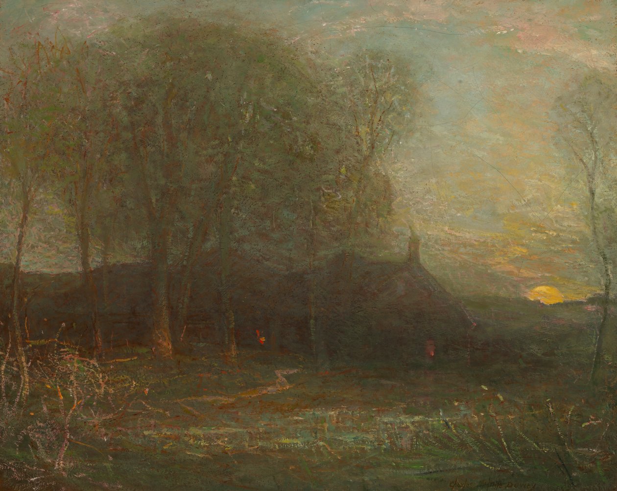 The Harvest Moon, ca. 1908 by Charles Melville Dewey