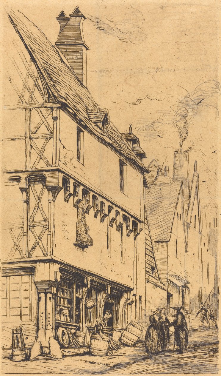 An Old House at Bourges, Sometimes Called the "Musician