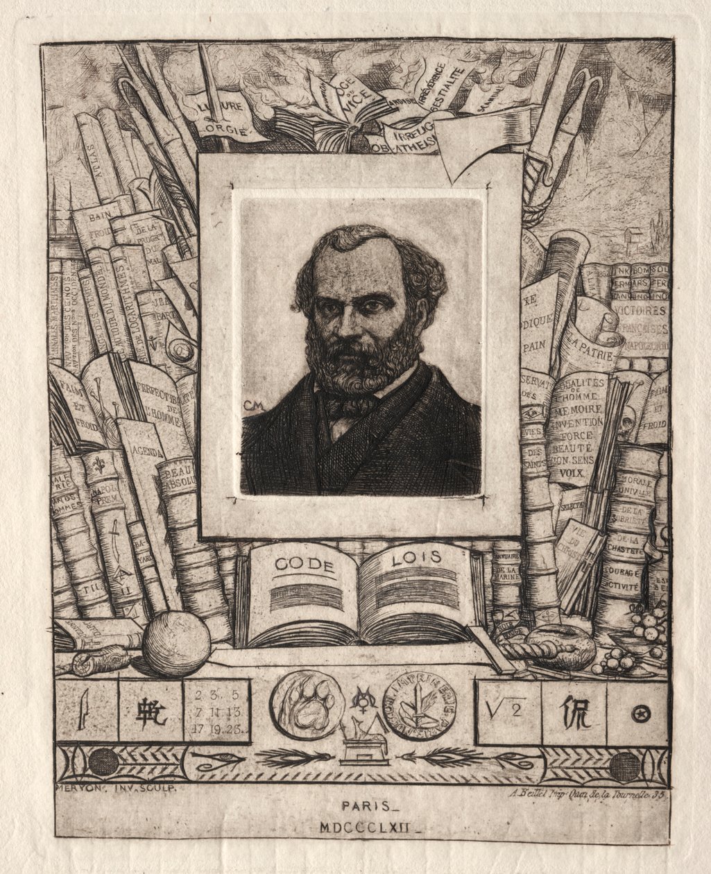 Armand Gueraud of Nantes, Printer and Man of Letters by Charles Meryon