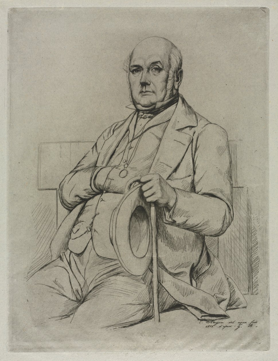 Casimir Le Conte by Charles Meryon
