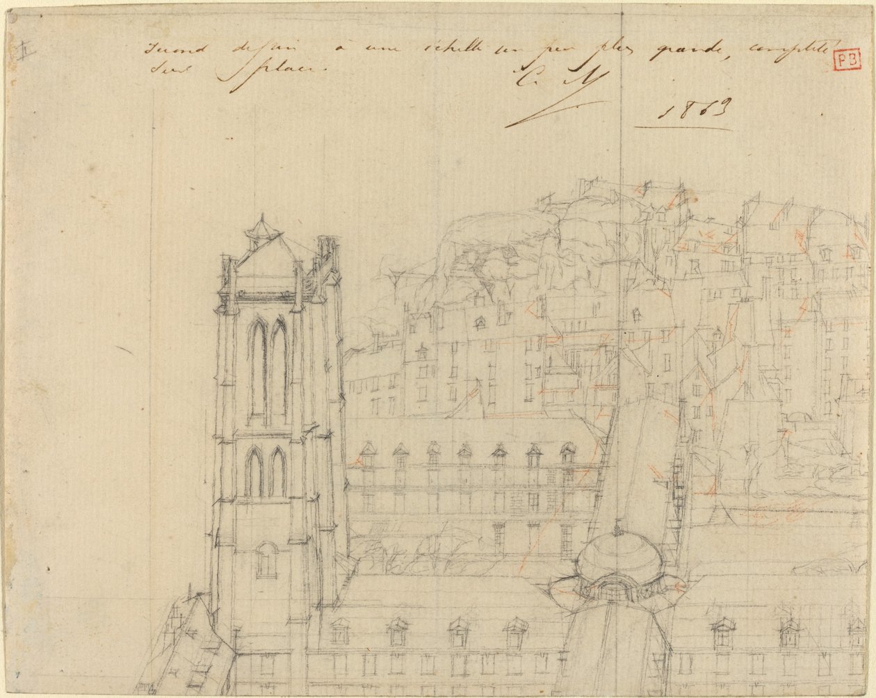 College Henri IV by Charles Meryon
