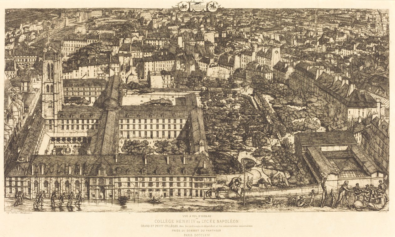 Henry IV College or Napoleon School by Charles Meryon