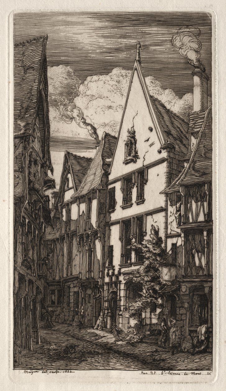 Etchings of Paris: at Bourges by Charles Meryon