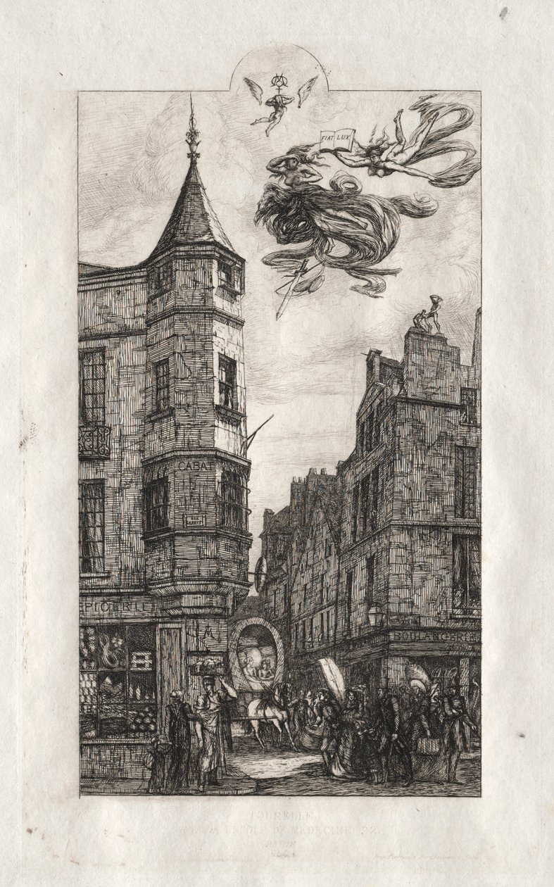 Etchings of Paris: Tourelle, rue de l