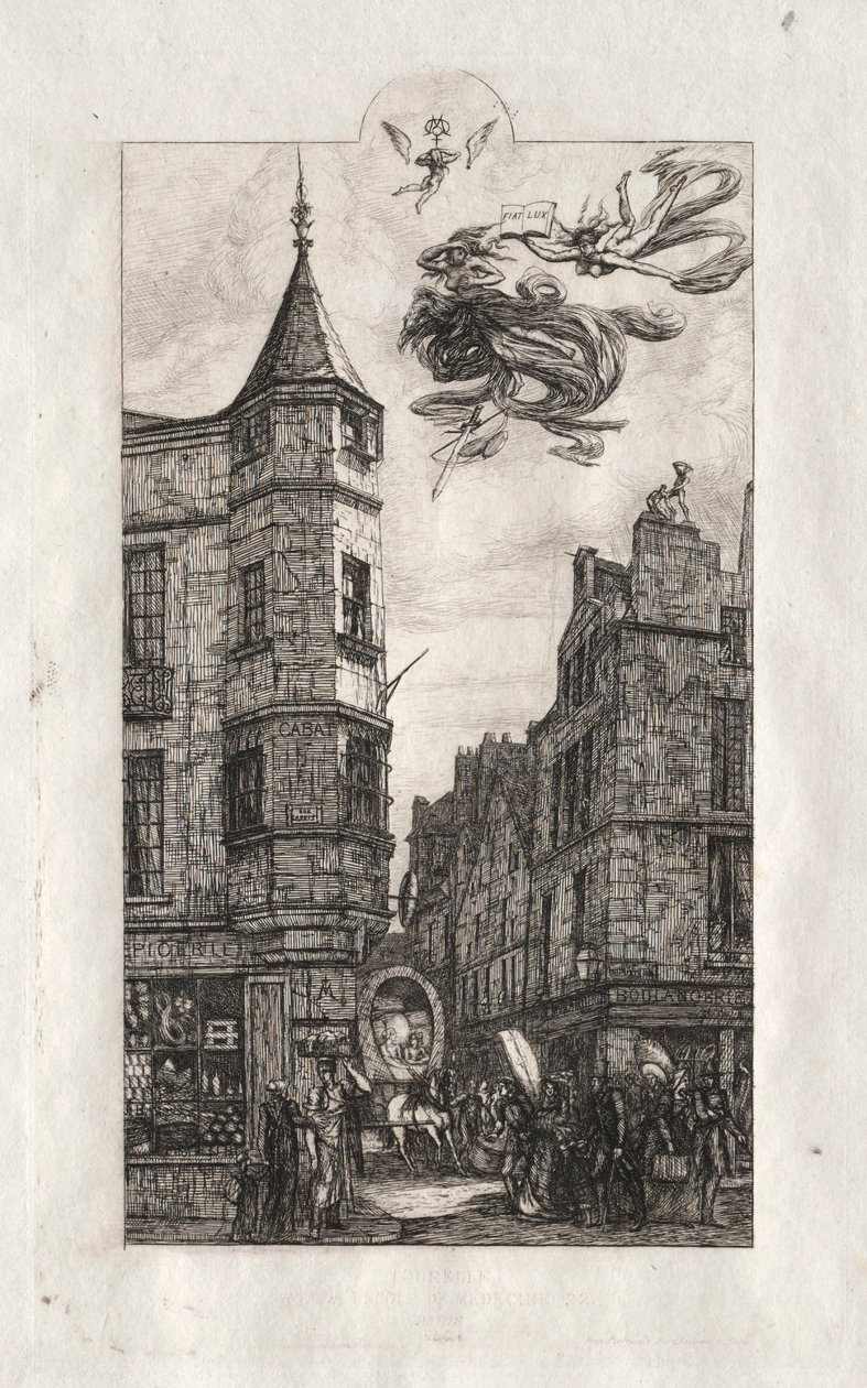 Etchings of Paris: Tourelle, Rue de l
