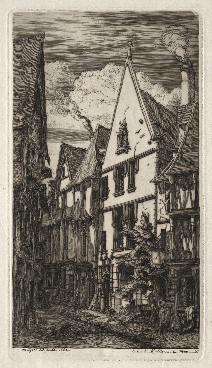 Etchings of Paris: at Bourges by Charles Meryon