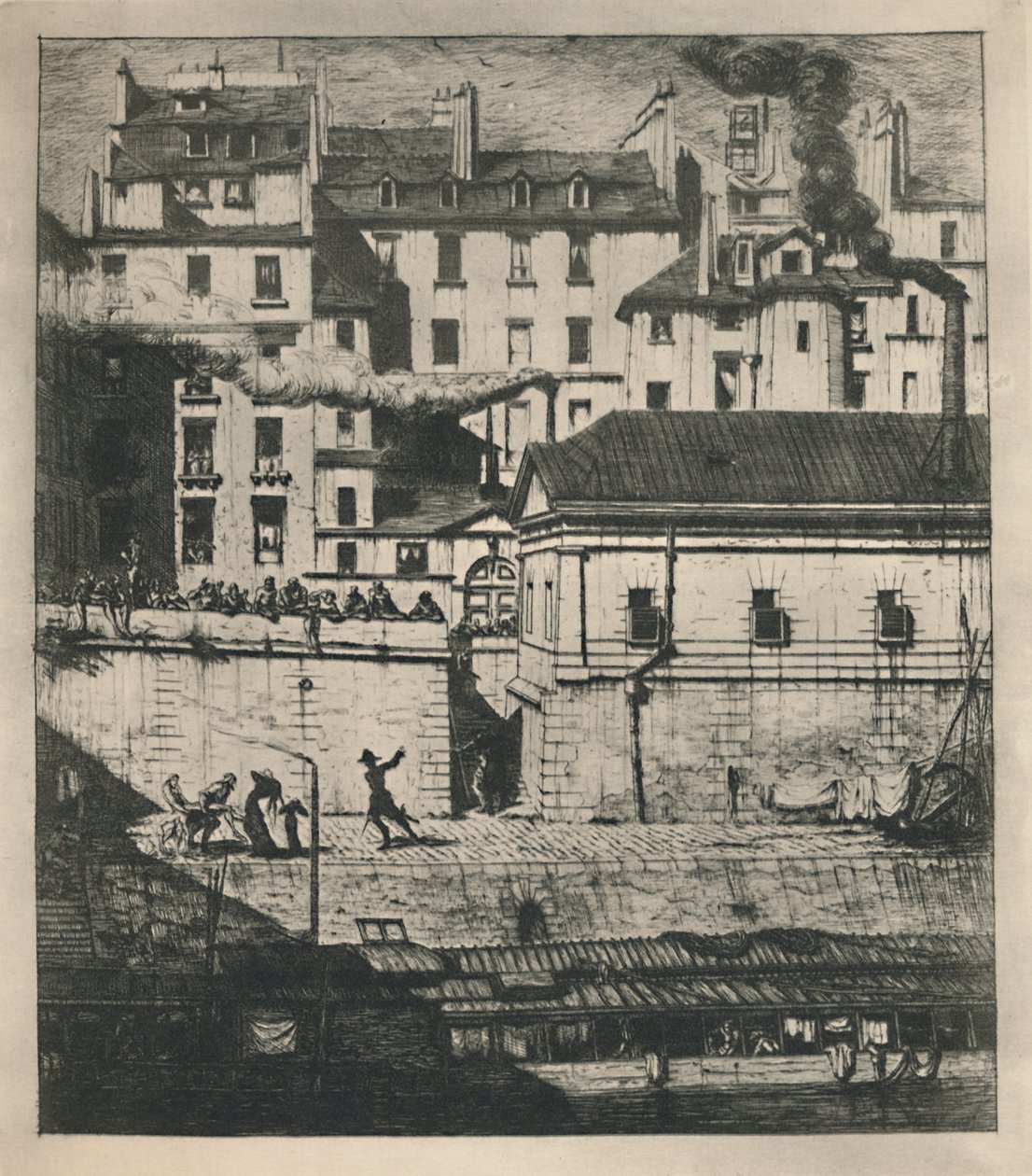 La Morgue (3rd State) by Charles Meryon