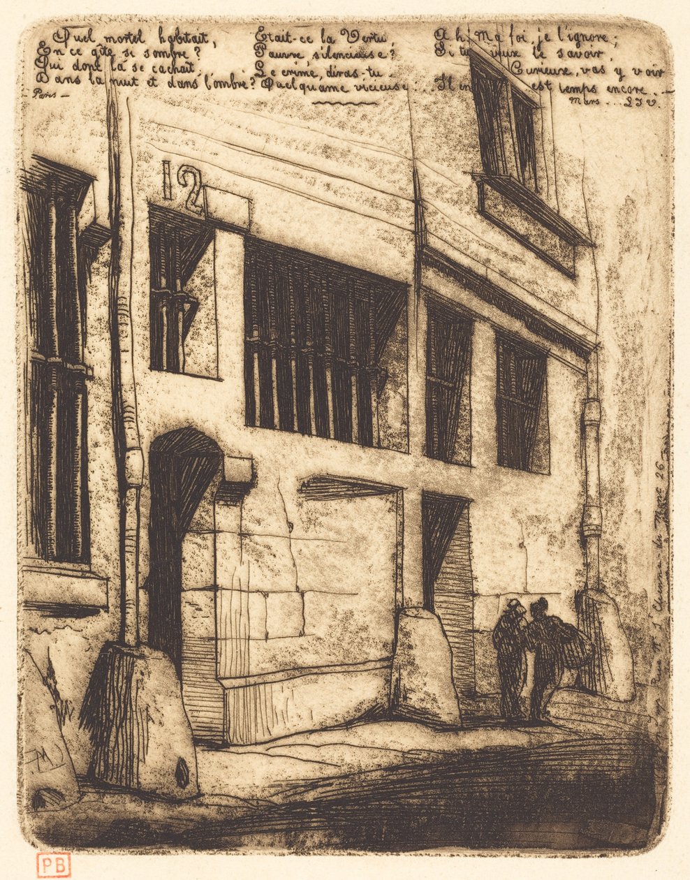 The Street of the Bad Boys, Paris by Charles Meryon
