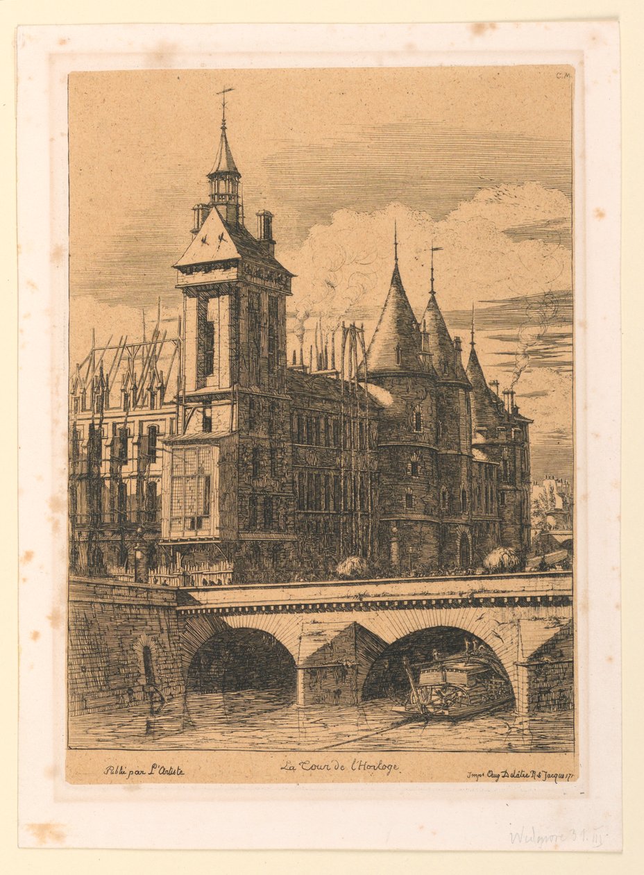 The Clock Tower by Charles Meryon