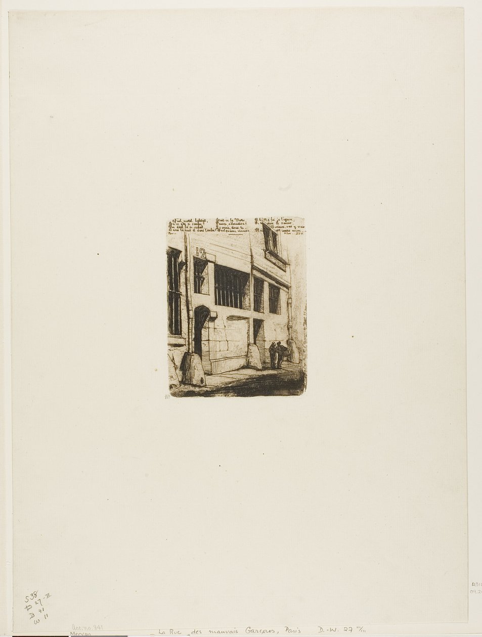 The Street of the Bad Boys by Charles Meryon