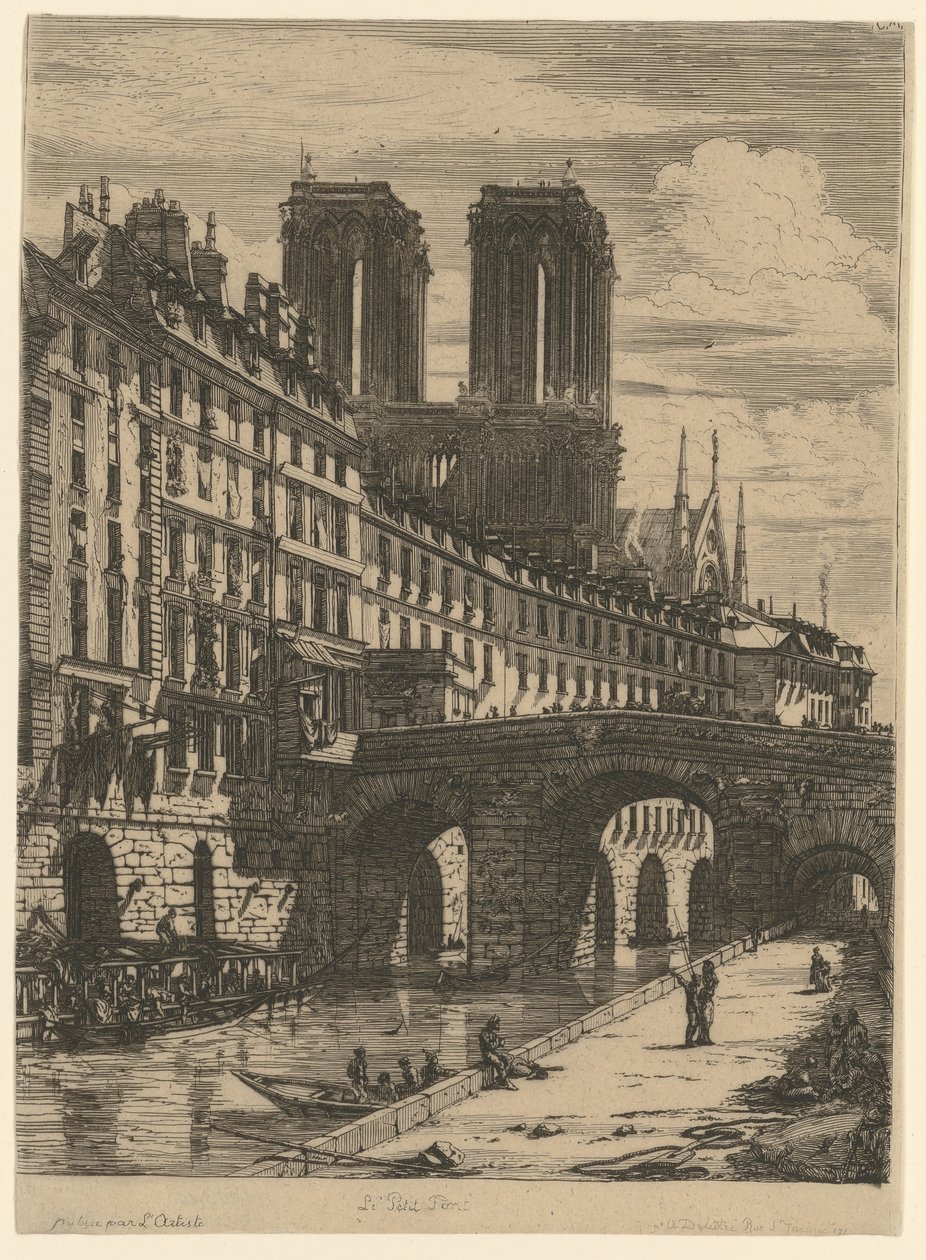 The Little Bridge by Charles Meryon