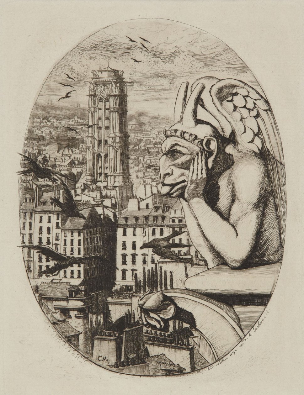 Le Stryge by Charles Meryon