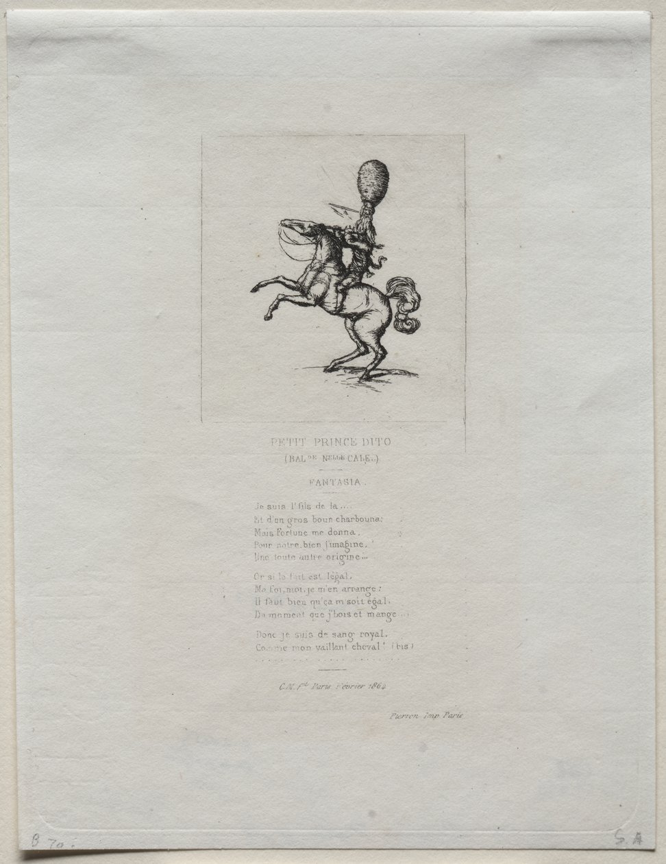 Little Prince Dito by Charles Meryon