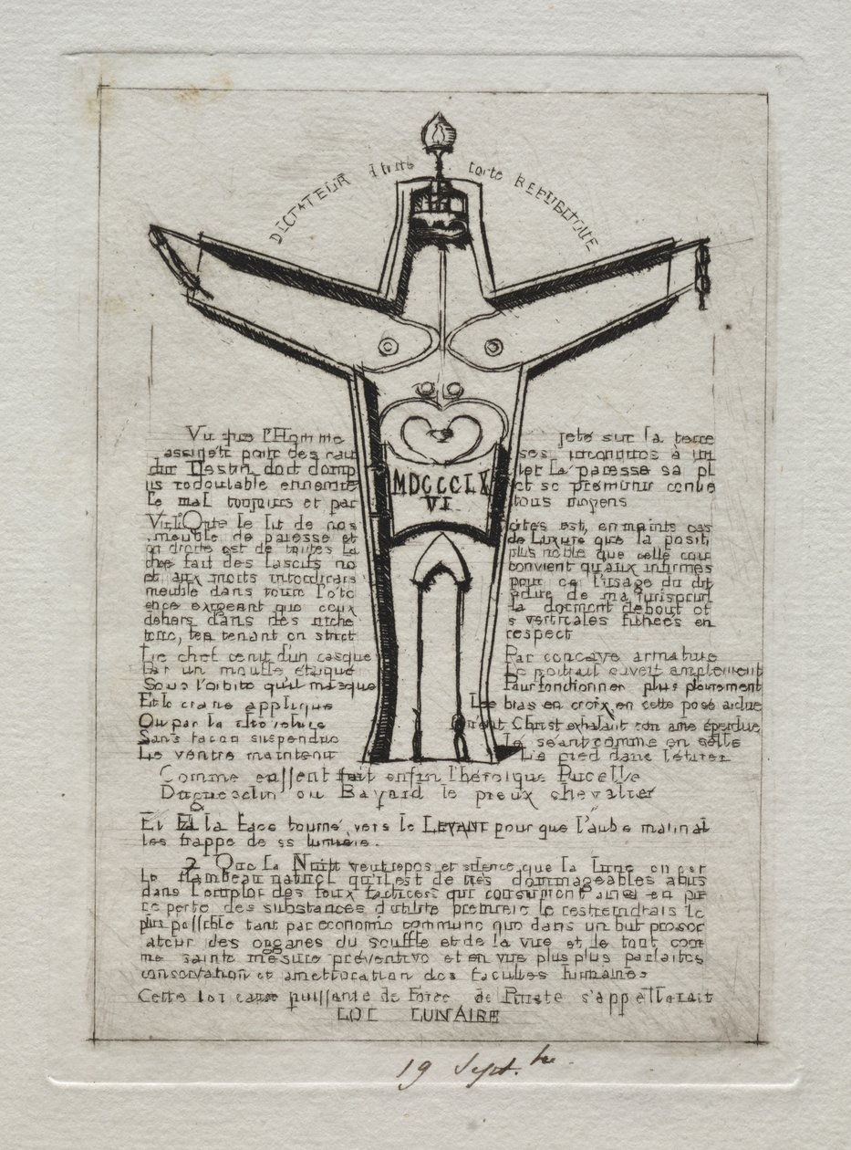 Lunar Law, 1866 by Charles Meryon
