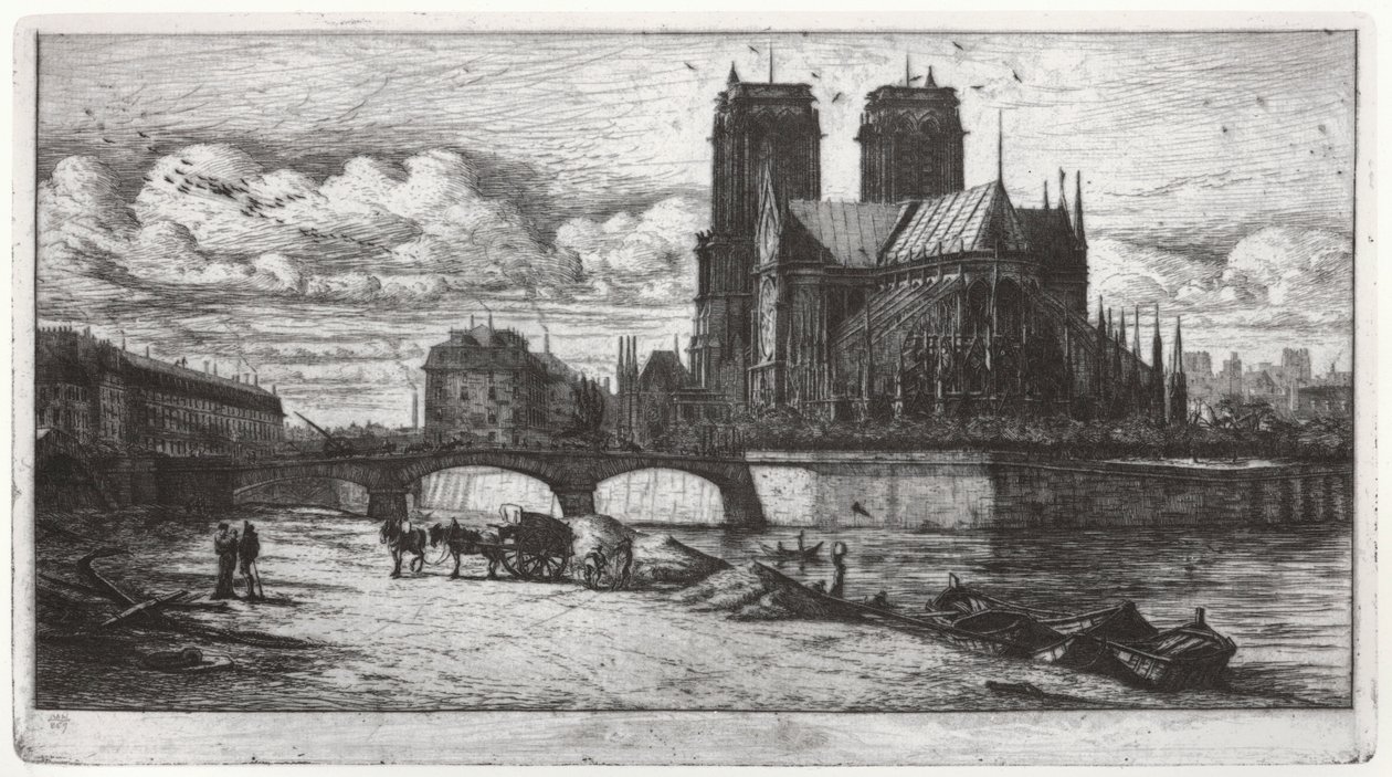 Notre Dame de Paris by Charles Meryon
