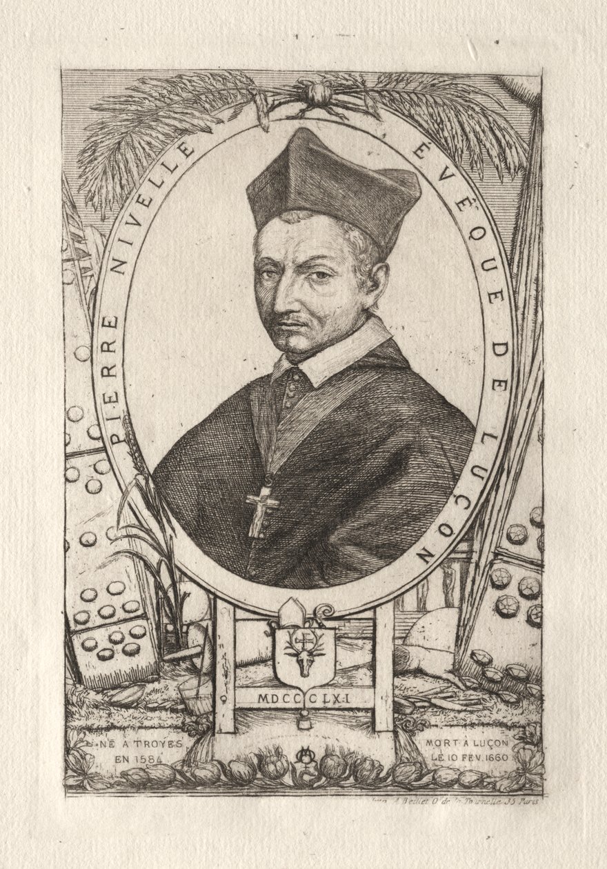 Pierre Nivelle, Bishop of Luçon by Charles Meryon
