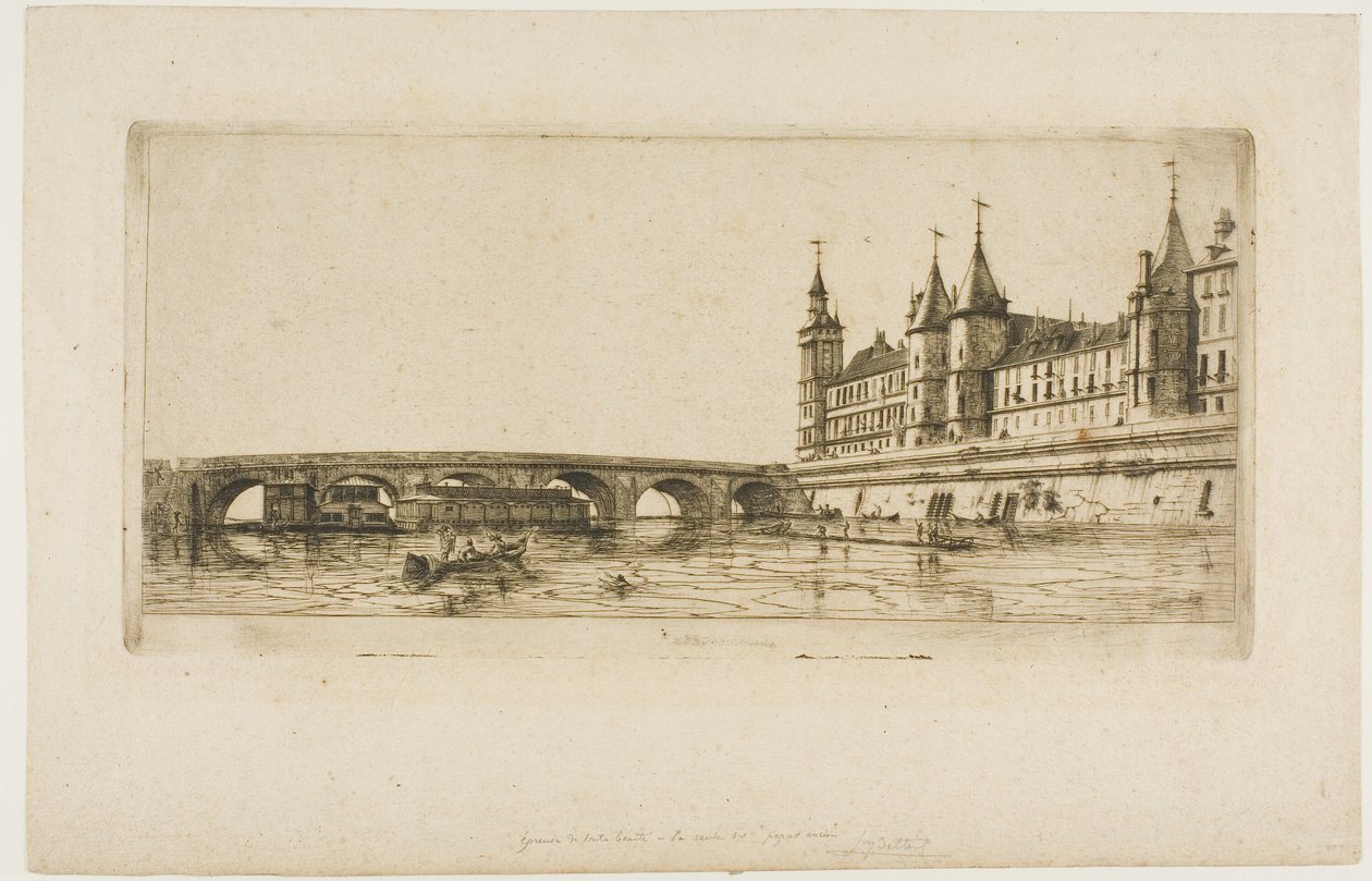 Pont-au-Change, Paris by Charles Meryon