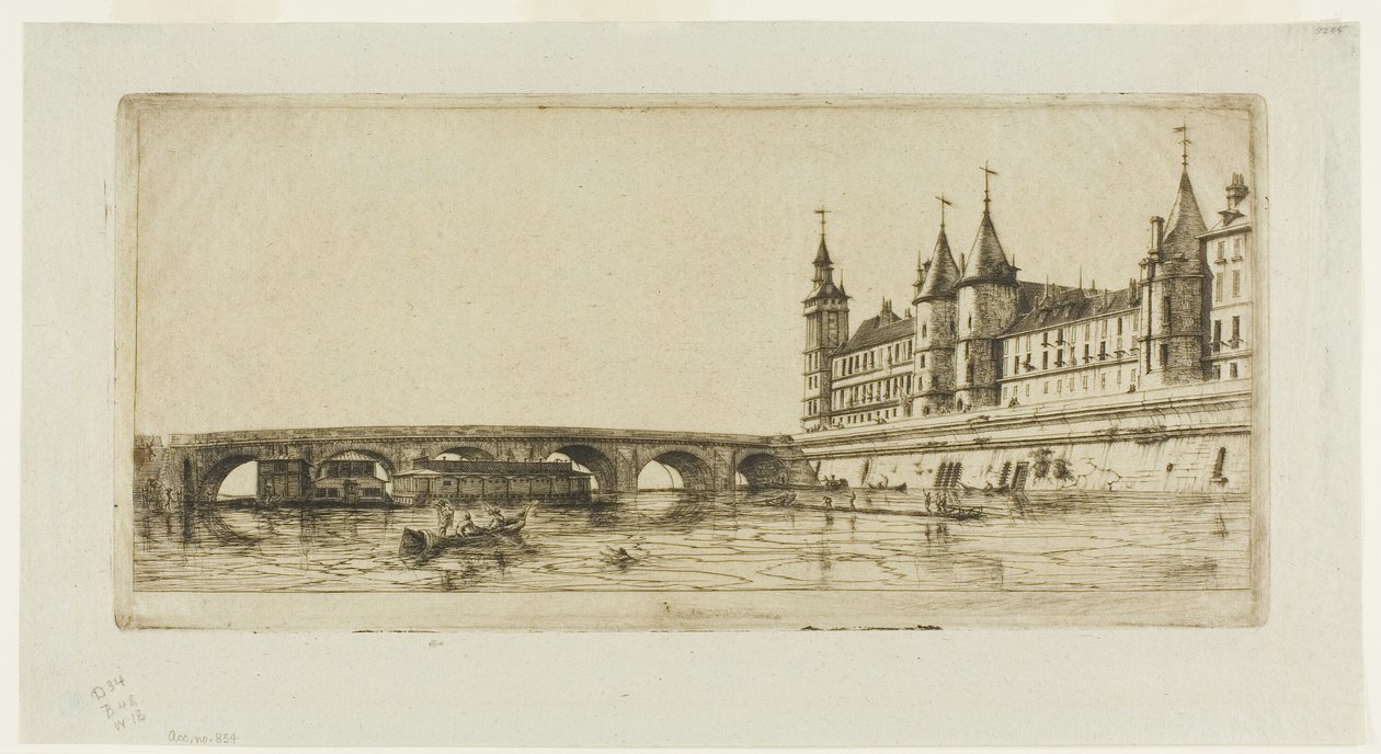 Pont-au-Change, Paris by Charles Meryon