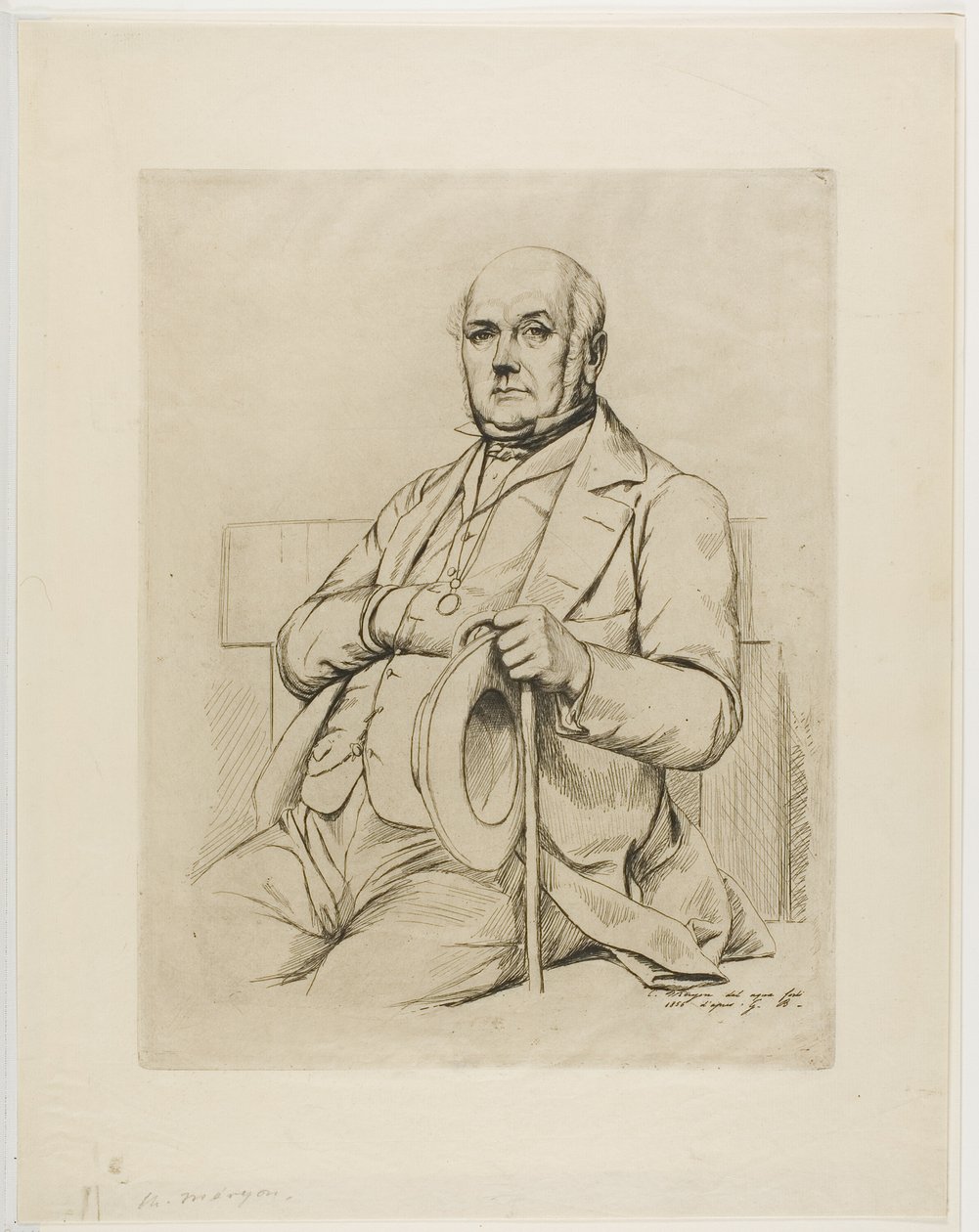 Portrait of Casimir le Conte by Charles Meryon