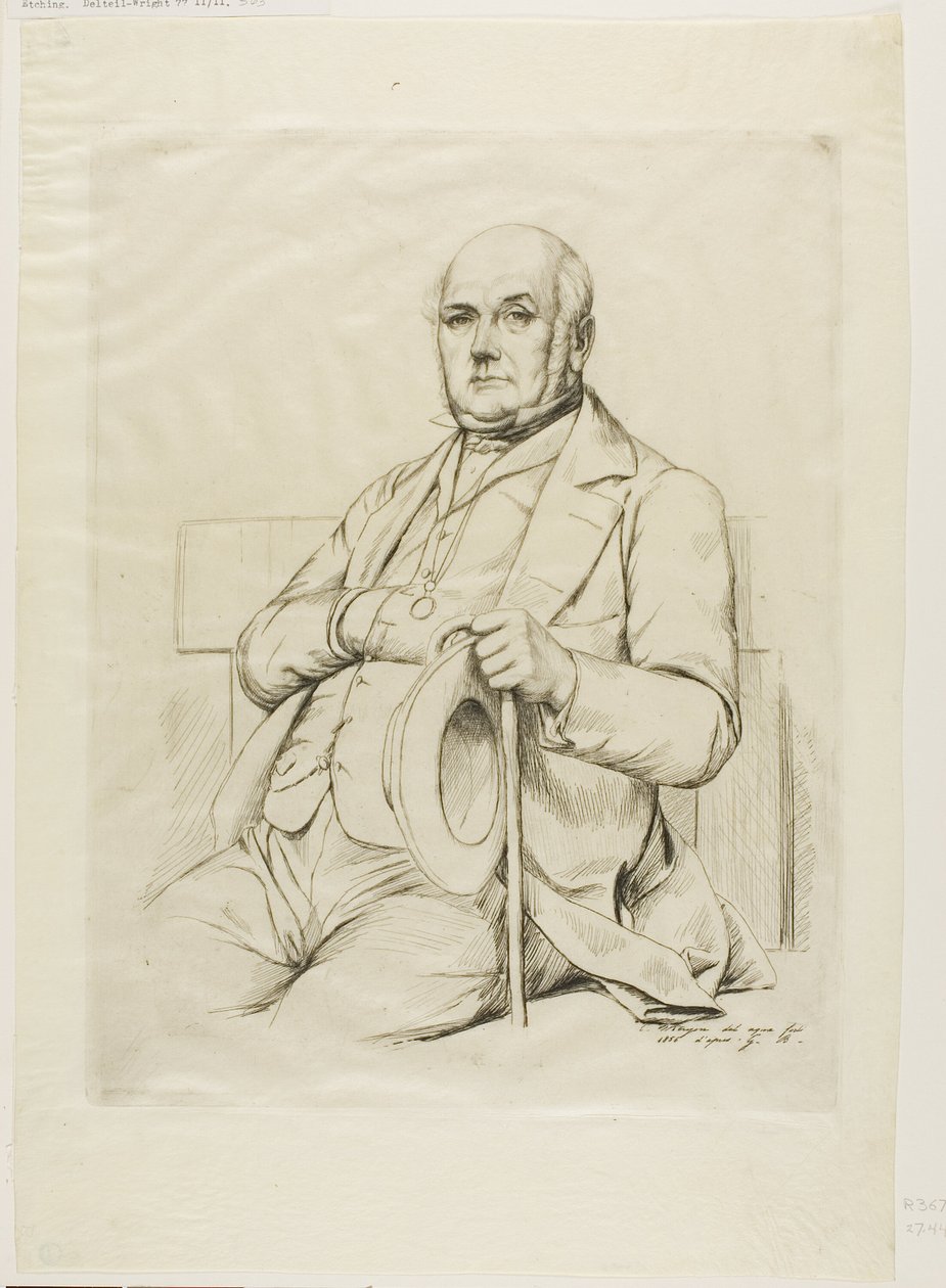Portrait of Casimir le Conte by Charles Meryon