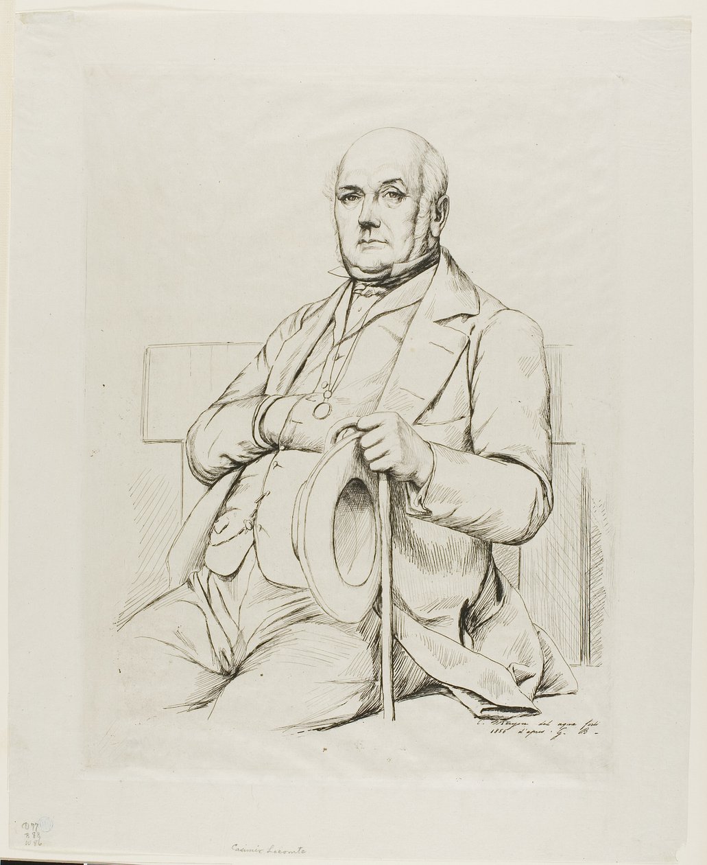 Portrait of Casimir le Conte by Charles Meryon