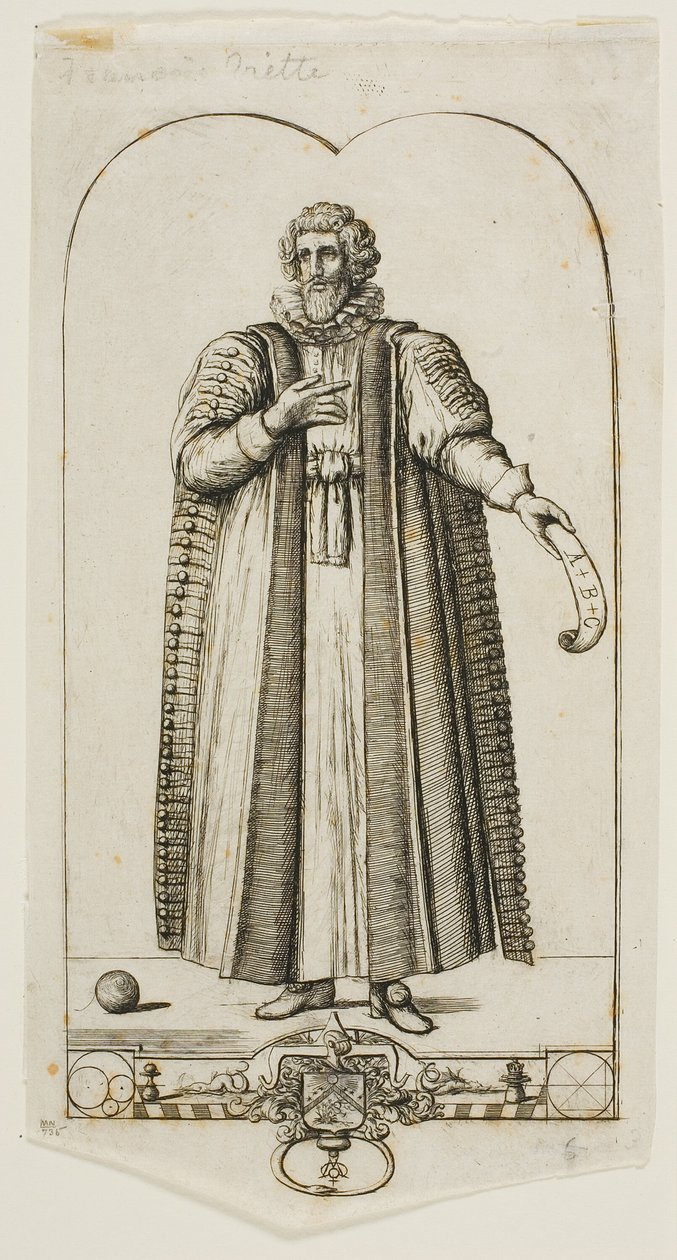 Portrait of François Viète by Charles Meryon