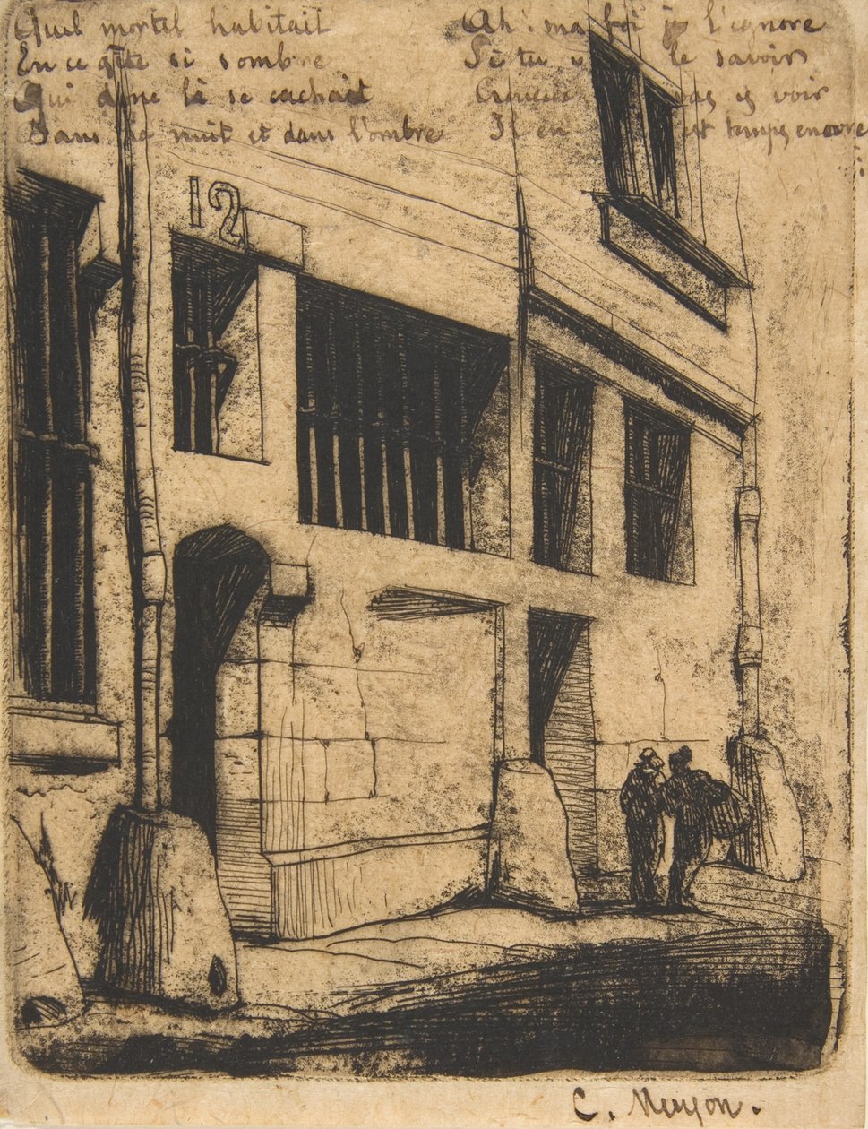 Rue des Mauvais Garçons, Paris by Charles Meryon